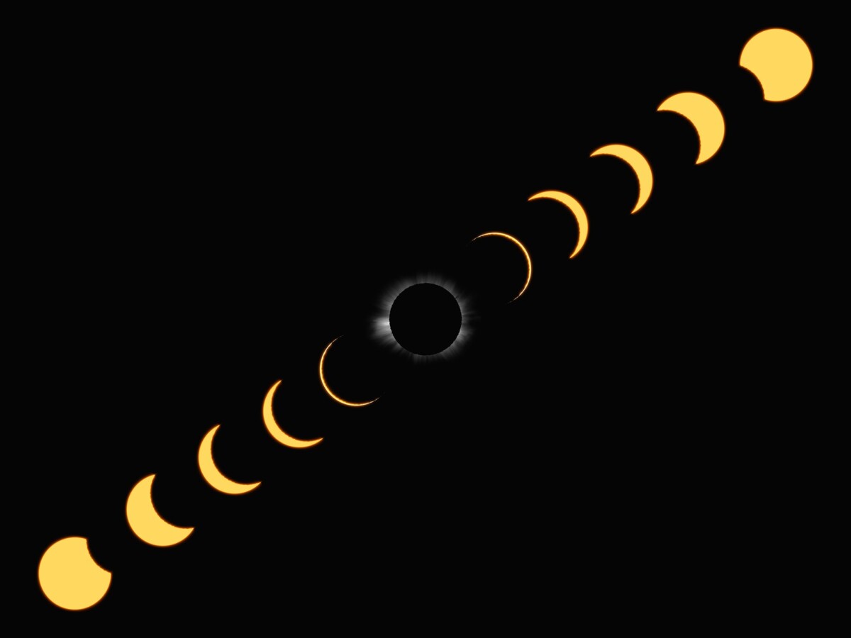 moon phases during solar eclipse